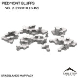 Tabletop Terrain Terrain Vol 2 (Foothills #2) HEXTECH Piedmont Bluffs Map Hill Set - 6mm
