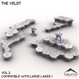 Tabletop Terrain Terrain Vol 2 (Large Lakes 1) HEXTECH The Veldt Map Hill Sets-6mm