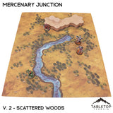 Tabletop Terrain Terrain Vol 2 (Scattered Woods) / Monocolor (Gray) HEXTECH Mercenary Junction Map Hill Sets-6mm