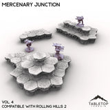 Tabletop Terrain Terrain Vol 4 (Woodland) HEXTECH Mercenary Junction Map Hill Sets-6mm