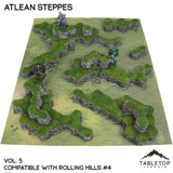 Tabletop Terrain Terrain Vol 5 (Rolling Hills 4) HEXTECH Atlean Steppes Map Hill Sets - 6mm