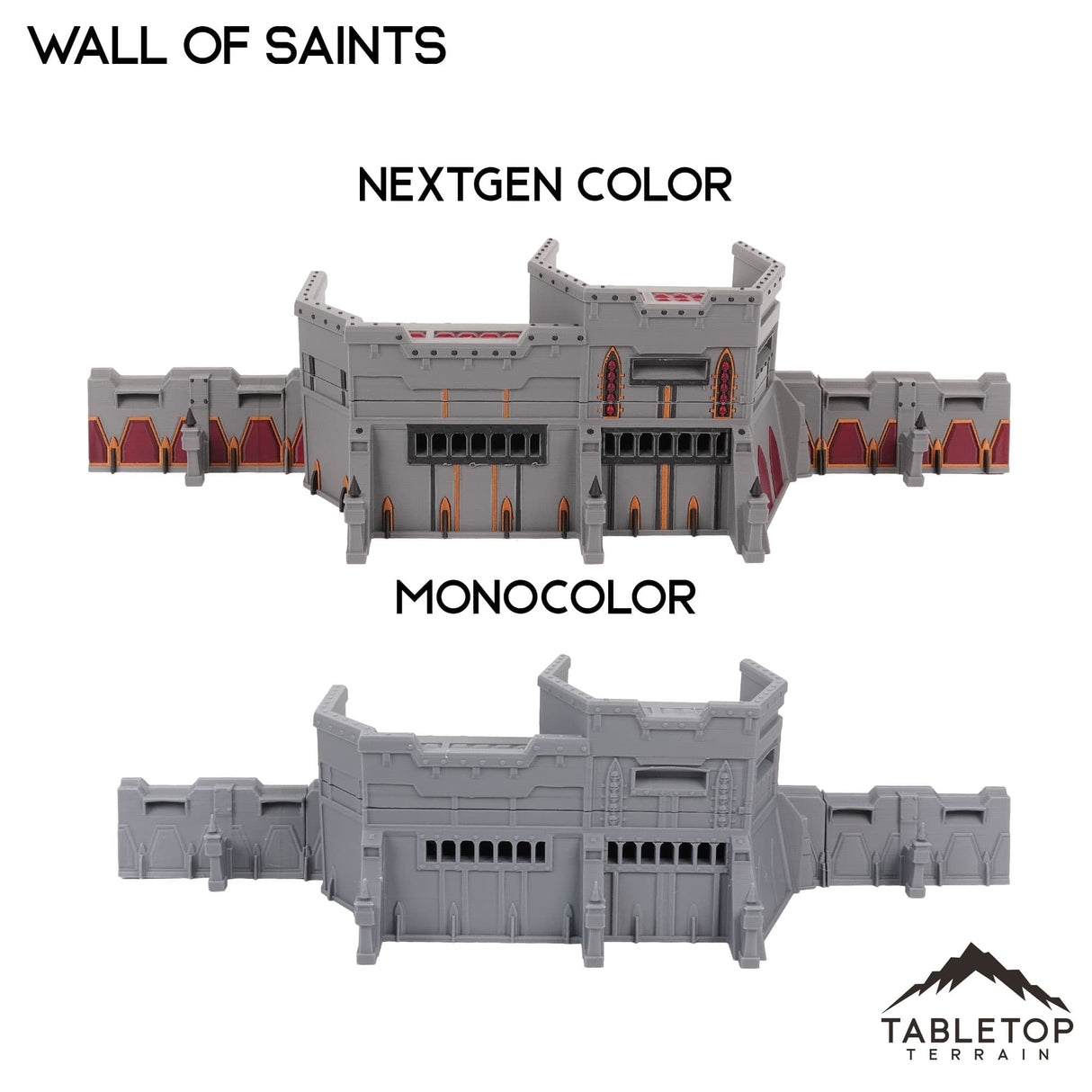 Tabletop Terrain Terrain Wall of Saints Hybrid Bunker