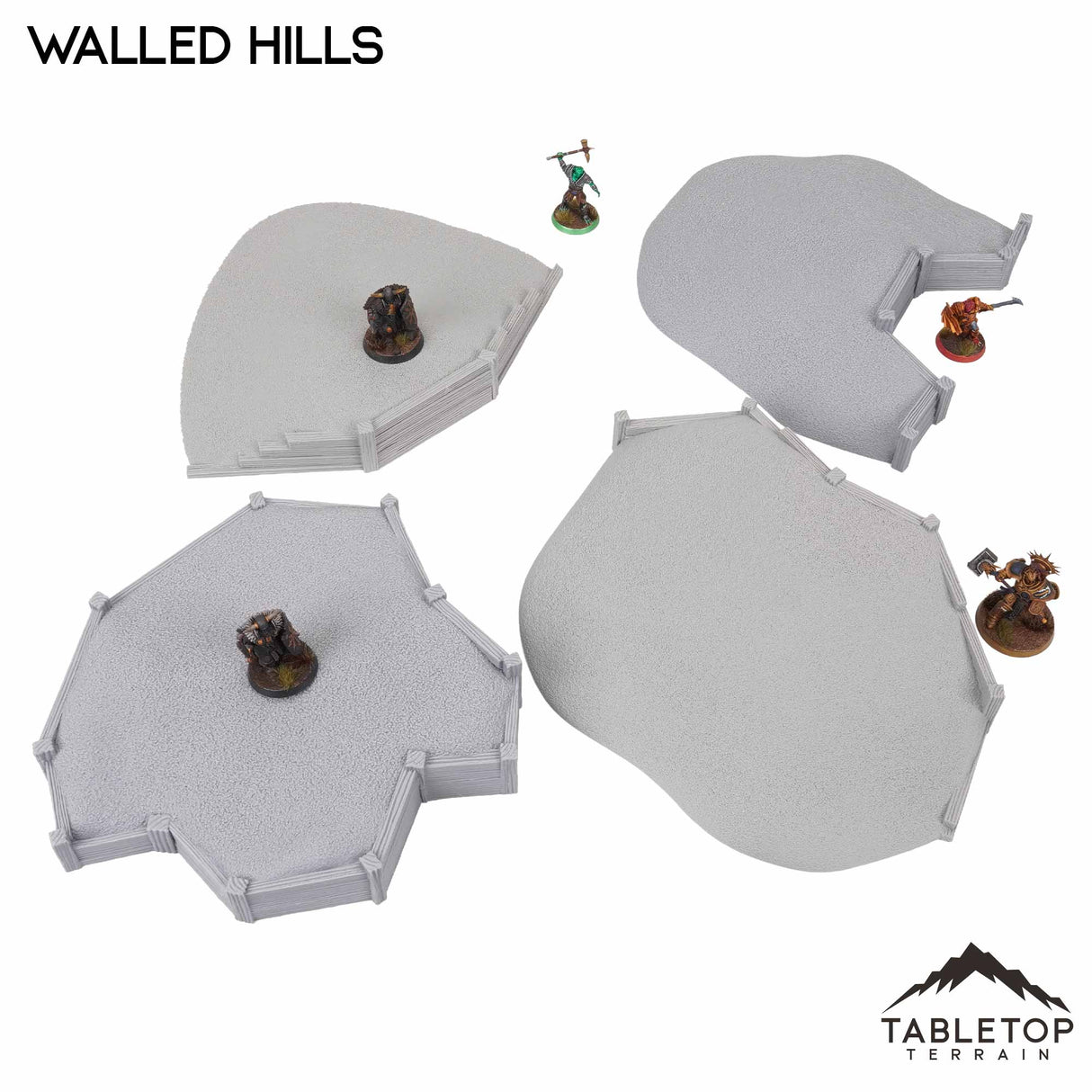 Tabletop Terrain Terrain Walled Hills Wargaming Hills