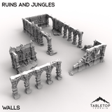 Tabletop Terrain Terrain Walls / 32mm Ruins and Jungles