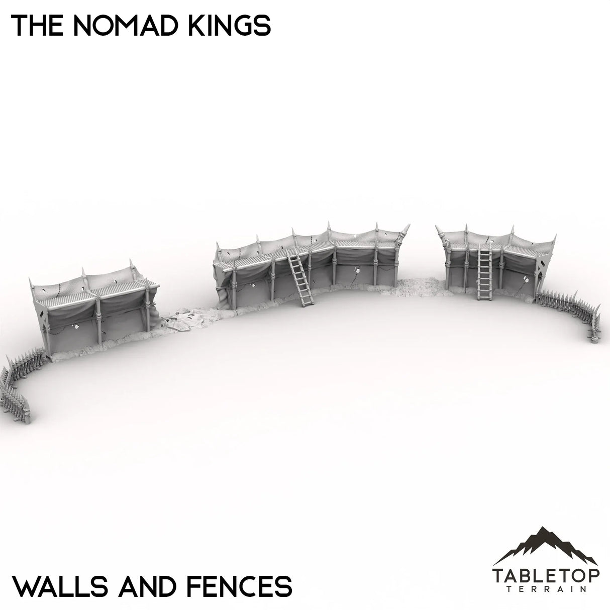 Tabletop Terrain Terrain Walls and Fences / 32mm The Nomad Kings