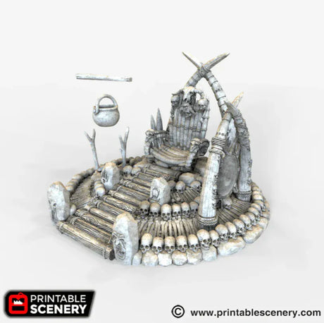 Tabletop Terrain Terrain War Boss Throne - Tribal Terrain