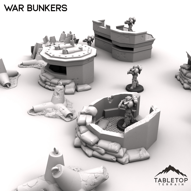 Tabletop Terrain Terrain War Bunkers