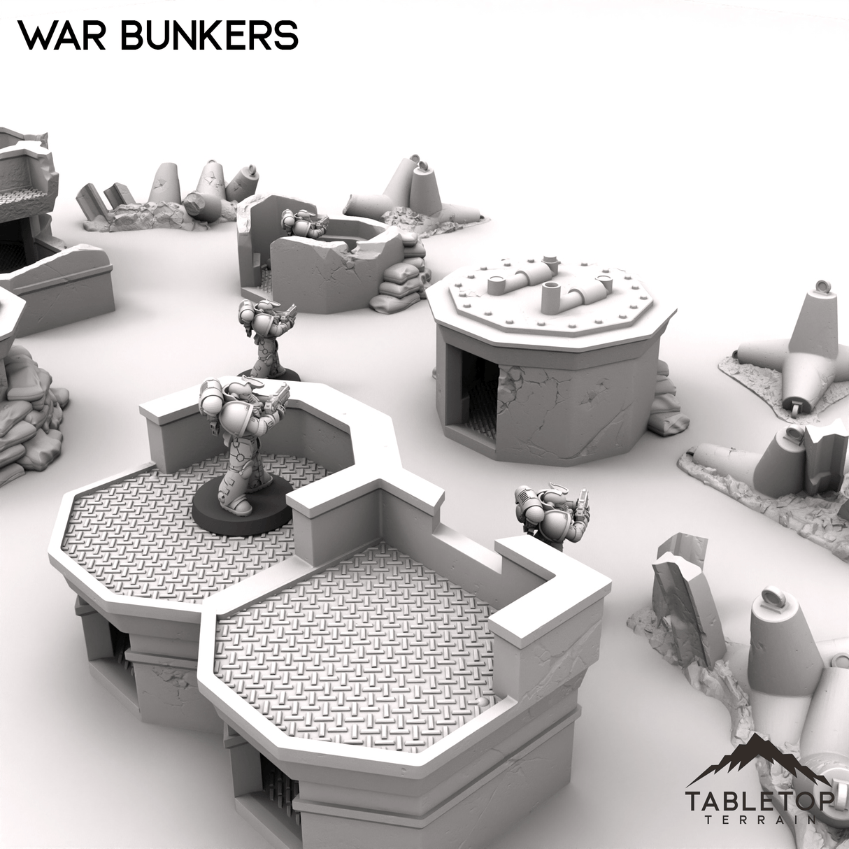 Tabletop Terrain Terrain War Bunkers