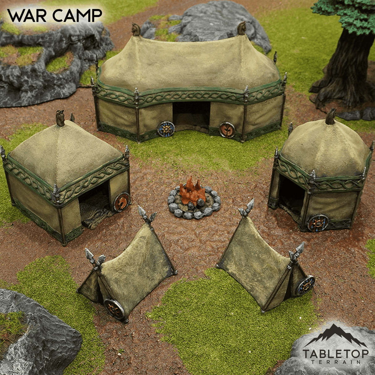 Tabletop Terrain Terrain War Camp - Kingdom of Saxonia