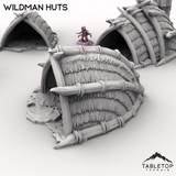 Tabletop Terrain Terrain Wildman Huts - Kingdom of Saxonia