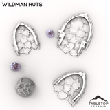 Tabletop Terrain Terrain Wildman Huts - Kingdom of Saxonia