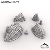Tabletop Terrain Terrain Wildman Huts - Kingdom of Saxonia