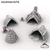 Tabletop Terrain Terrain Wildman Huts - Kingdom of Saxonia