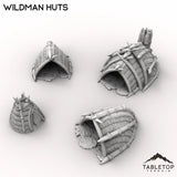 Tabletop Terrain Terrain Wildman Huts - Kingdom of Saxonia