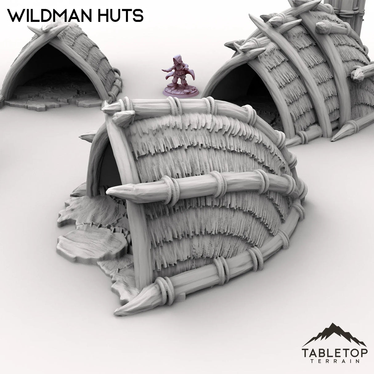 Tabletop Terrain Terrain Wildman Huts - Kingdom of Saxonia