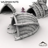 Tabletop Terrain Terrain Wildman Huts - Kingdom of Saxonia