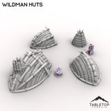 Tabletop Terrain Terrain Wildman Huts - Kingdom of Saxonia