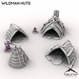 Tabletop Terrain Terrain Wildman Huts - Kingdom of Saxonia