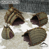 Tabletop Terrain Terrain Wildman Huts - Kingdom of Saxonia