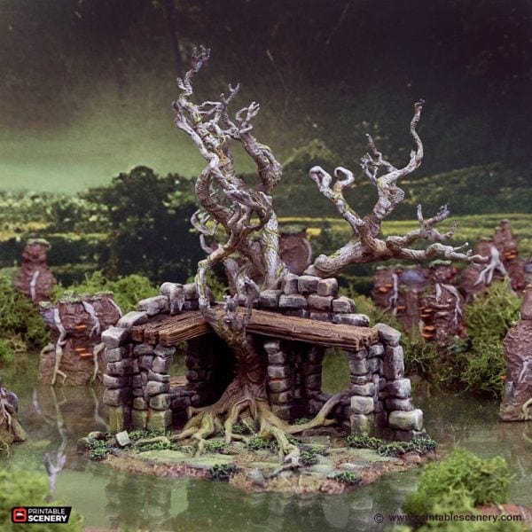 Tabletop Terrain Terrain Wildwood Ruins - The Gloaming Swamp