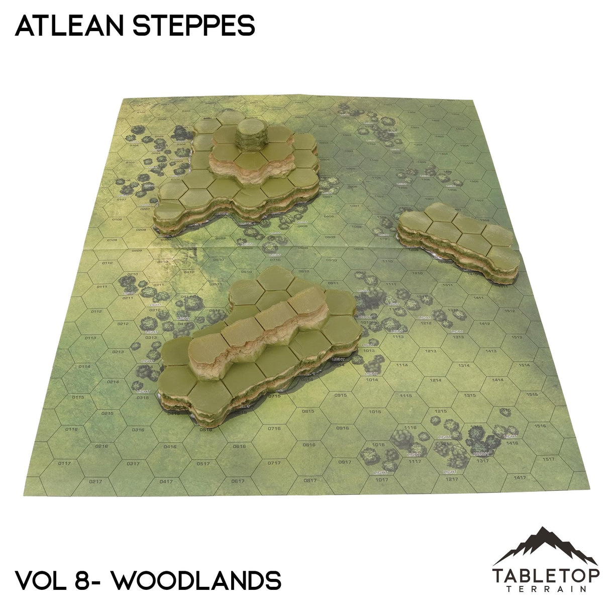 Tabletop Terrain Terrain Woodlands Compatible Map Hill Sets - Atlean Steppes