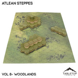 Tabletop Terrain Terrain Woodlands Compatible Map Hill Sets - Atlean Steppes