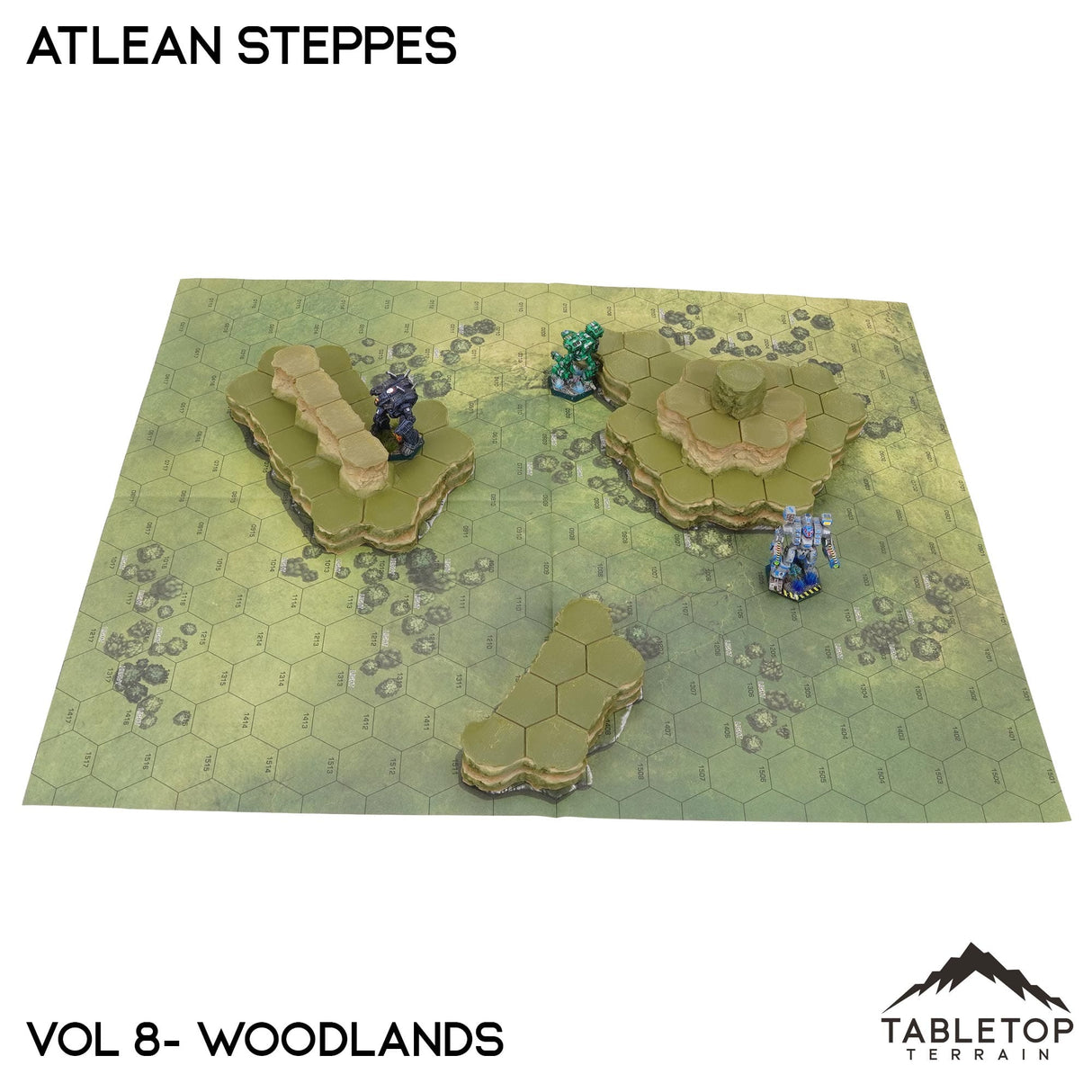 Tabletop Terrain Terrain Woodlands Compatible Map Hill Sets - Atlean Steppes