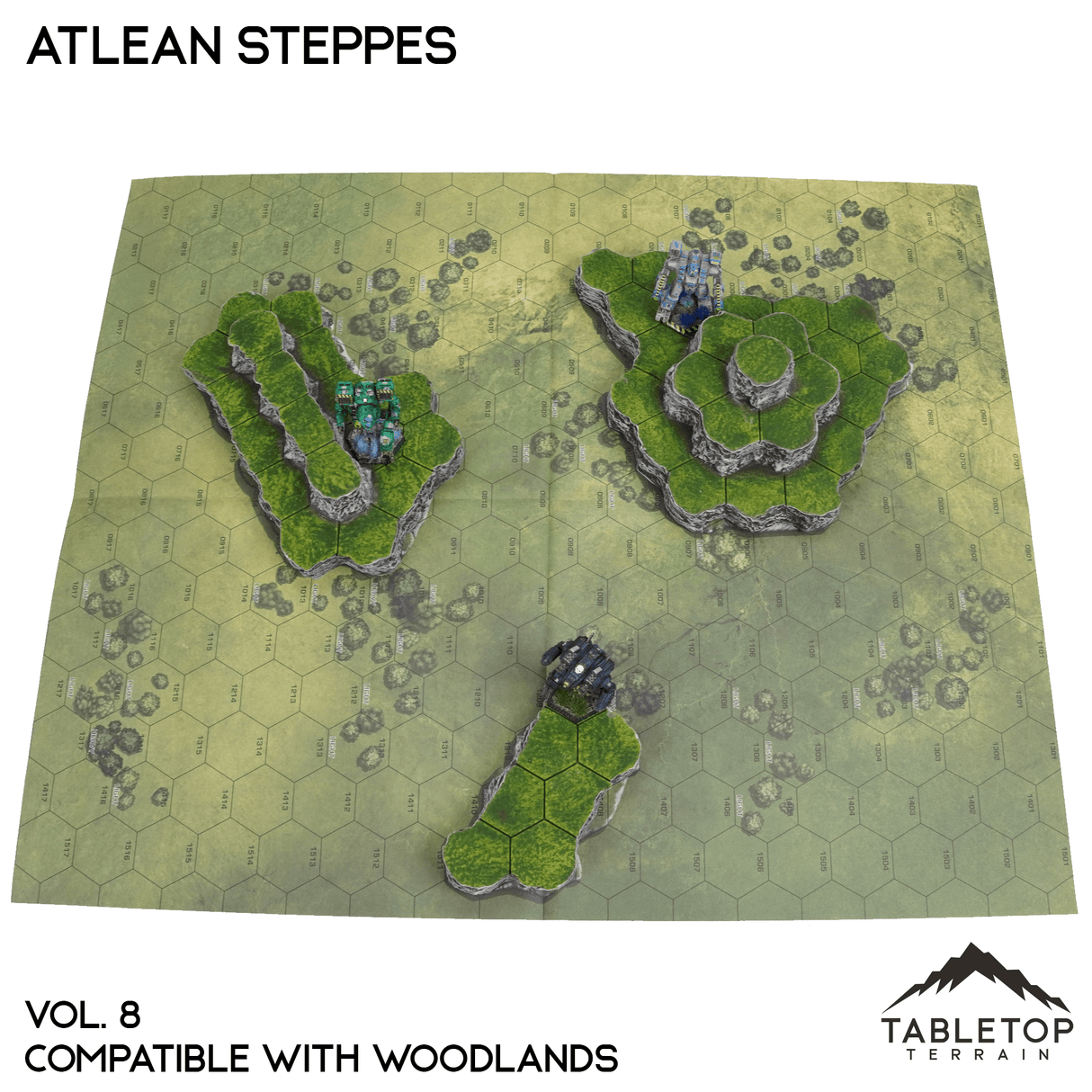 Tabletop Terrain Terrain Woodlands Compatible Map Hill Sets - Atlean Steppes