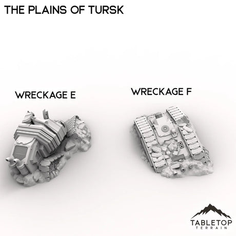 Tabletop Terrain Terrain Wreckage E / 32mm The Plains of Tursk