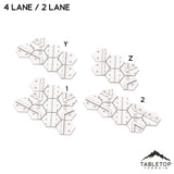 Tabletop Terrain Terrain Z-4L/2L Turn B Inter HEXTECH City Streets - 6mm