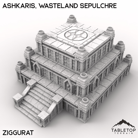 Tabletop Terrain Terrain Ziggurat / 28/32mm Ashkaris, Wasteland Sepulchre