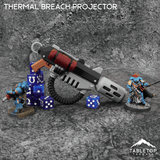 Tabletop Terrain Thermal Breach Projector Grimdark Armory - Mini Weapon Props