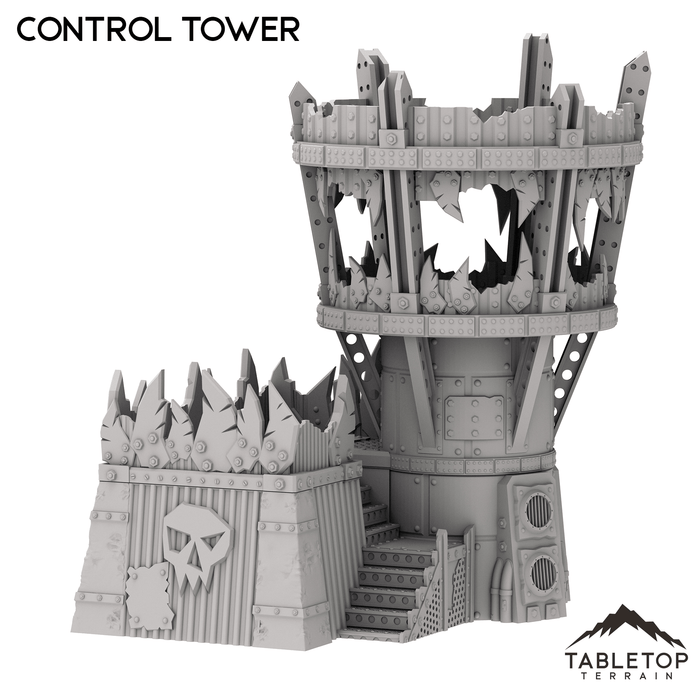 Tabletop Terrain Tower Control Tower - Warpzel-1A Orc Space Program