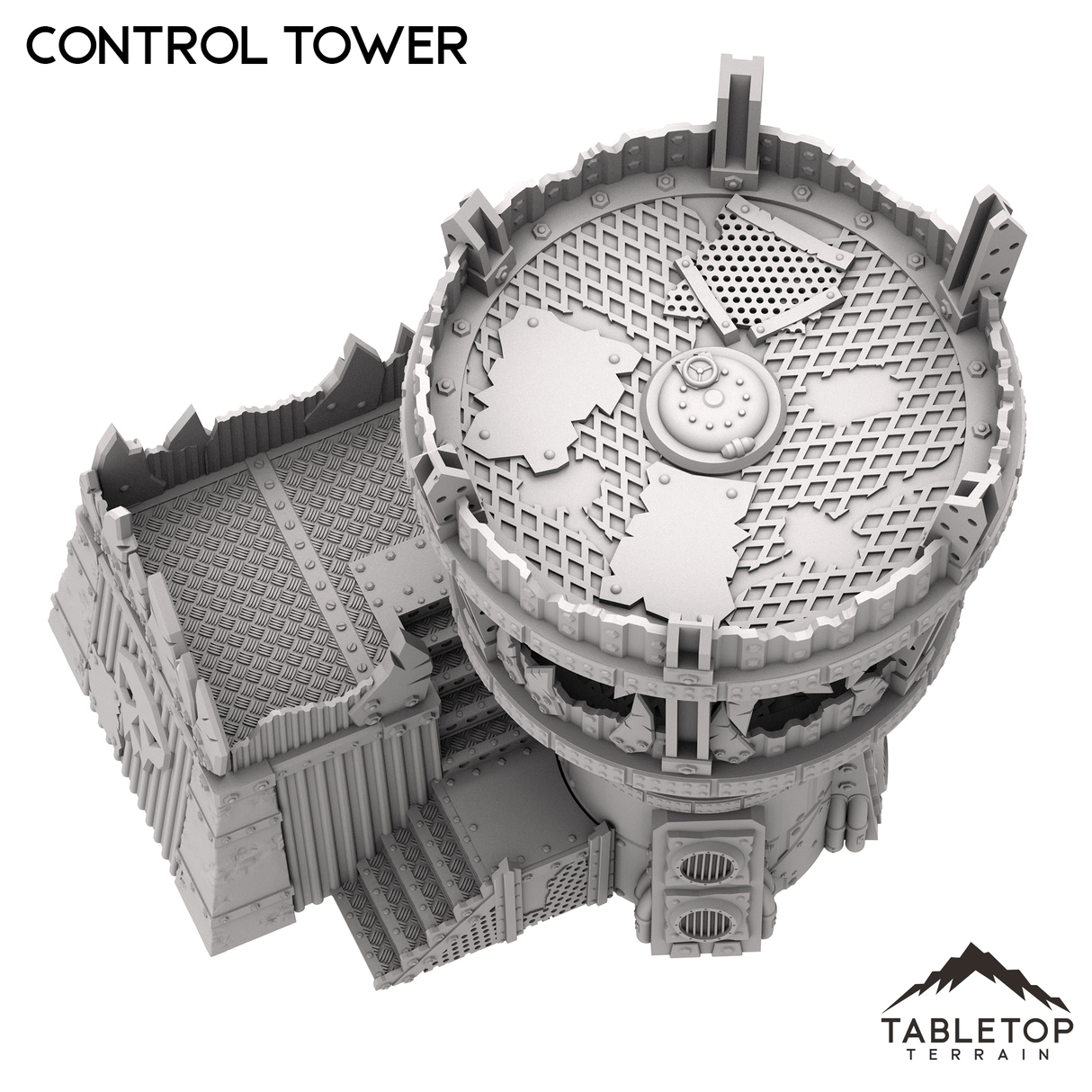 Tabletop Terrain Tower Control Tower - Warpzel-1A Orc Space Program