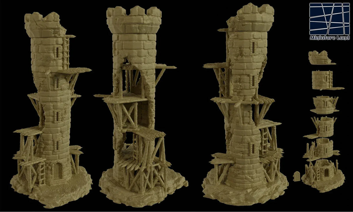 Tabletop Terrain Tower Corrupted Lookout Tower