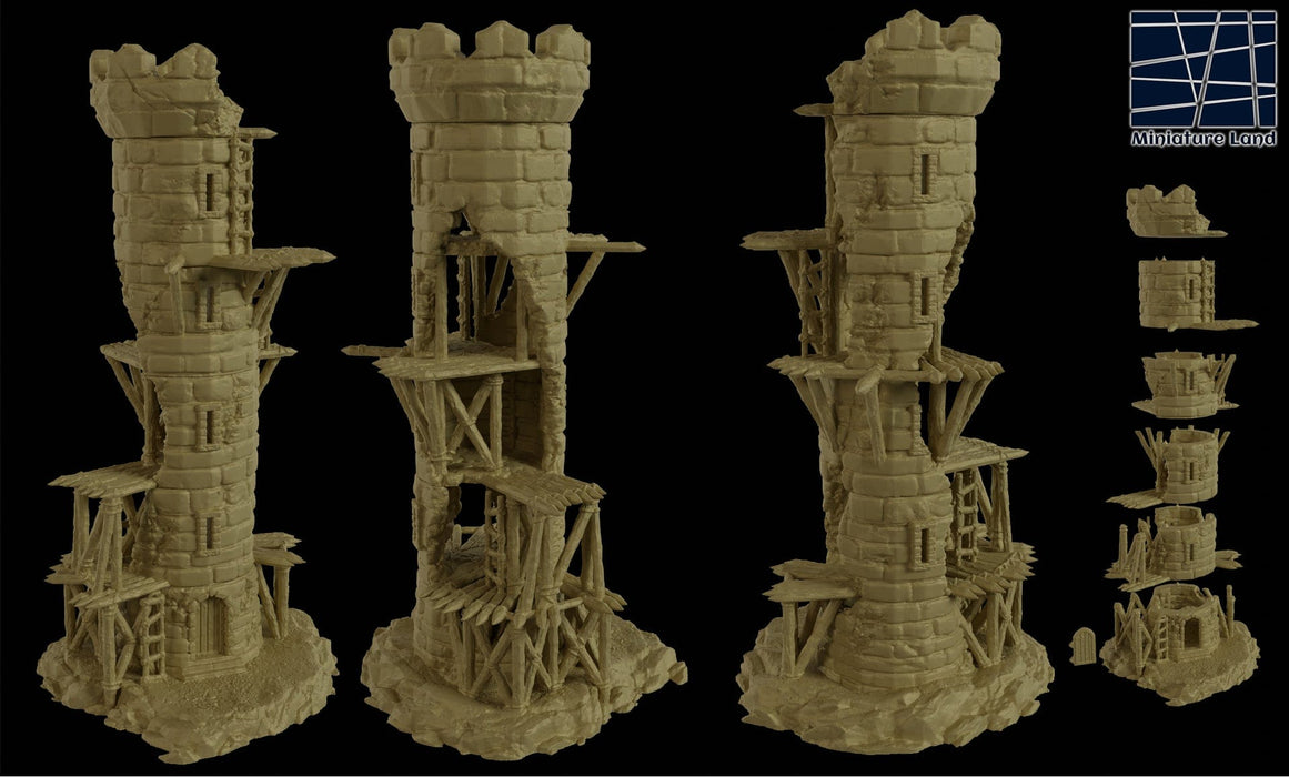 Tabletop Terrain Tower Corrupted Lookout Tower