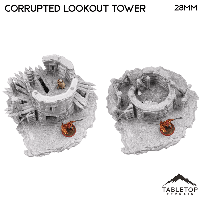 Tabletop Terrain Tower Corrupted Lookout Tower