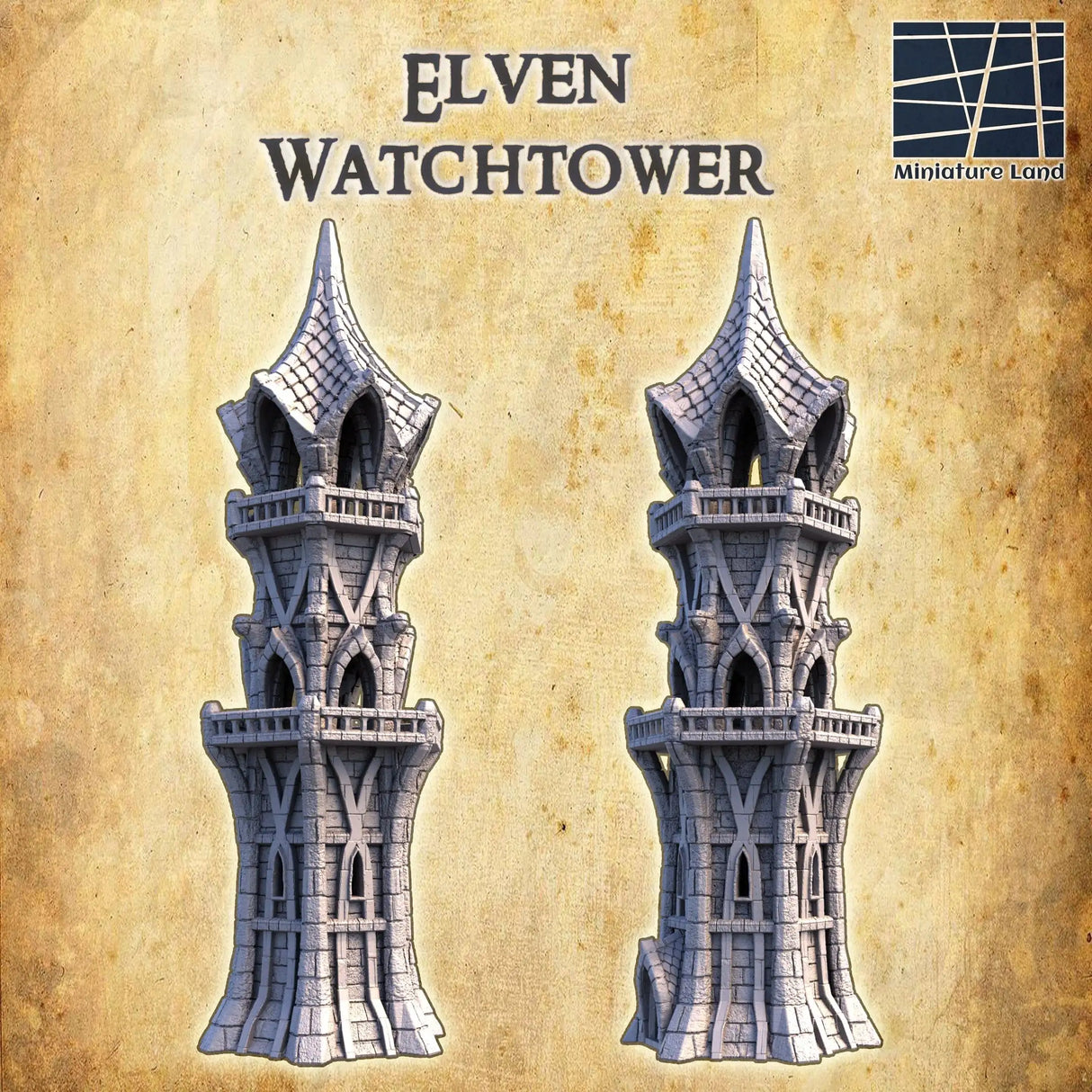 Tabletop Terrain Tower Elven Watchtower