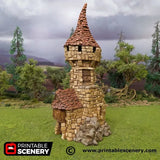 Tabletop Terrain Tower Hagglethorn Tower - Hagglethorn Hollow - Fantasy Tower