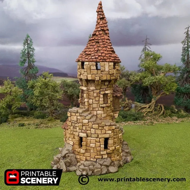 Tabletop Terrain Tower Hagglethorn Tower - Hagglethorn Hollow - Fantasy Tower