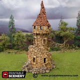 Tabletop Terrain Tower Hagglethorn Tower - Hagglethorn Hollow - Fantasy Tower