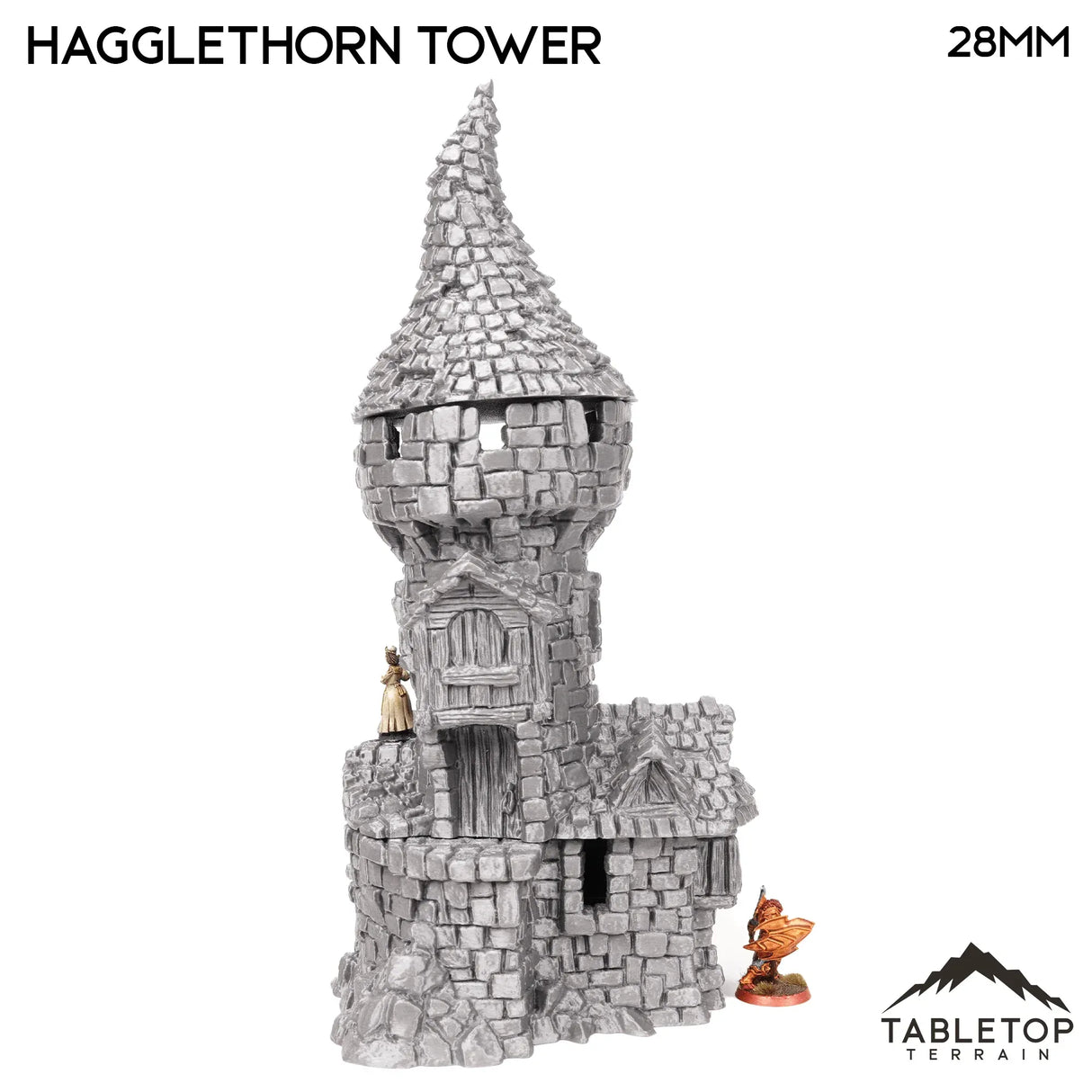 Tabletop Terrain Tower Hagglethorn Tower - Hagglethorn Hollow - Fantasy Tower