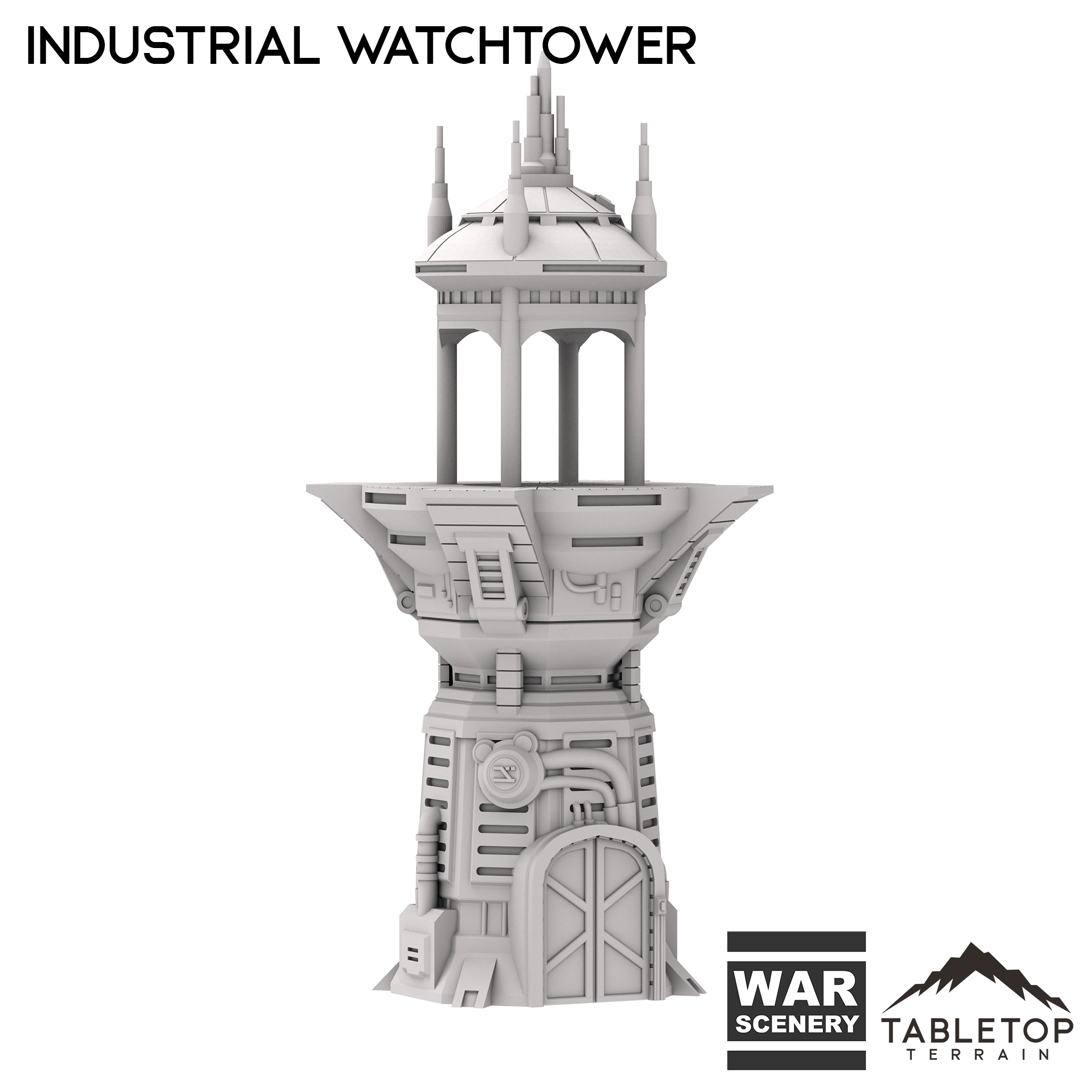 その他 Terrain - Watch Tower, Ruin (3 Floors) WTC-Compatible 3-Storey Ruins Terrain for WH40K – Lighter