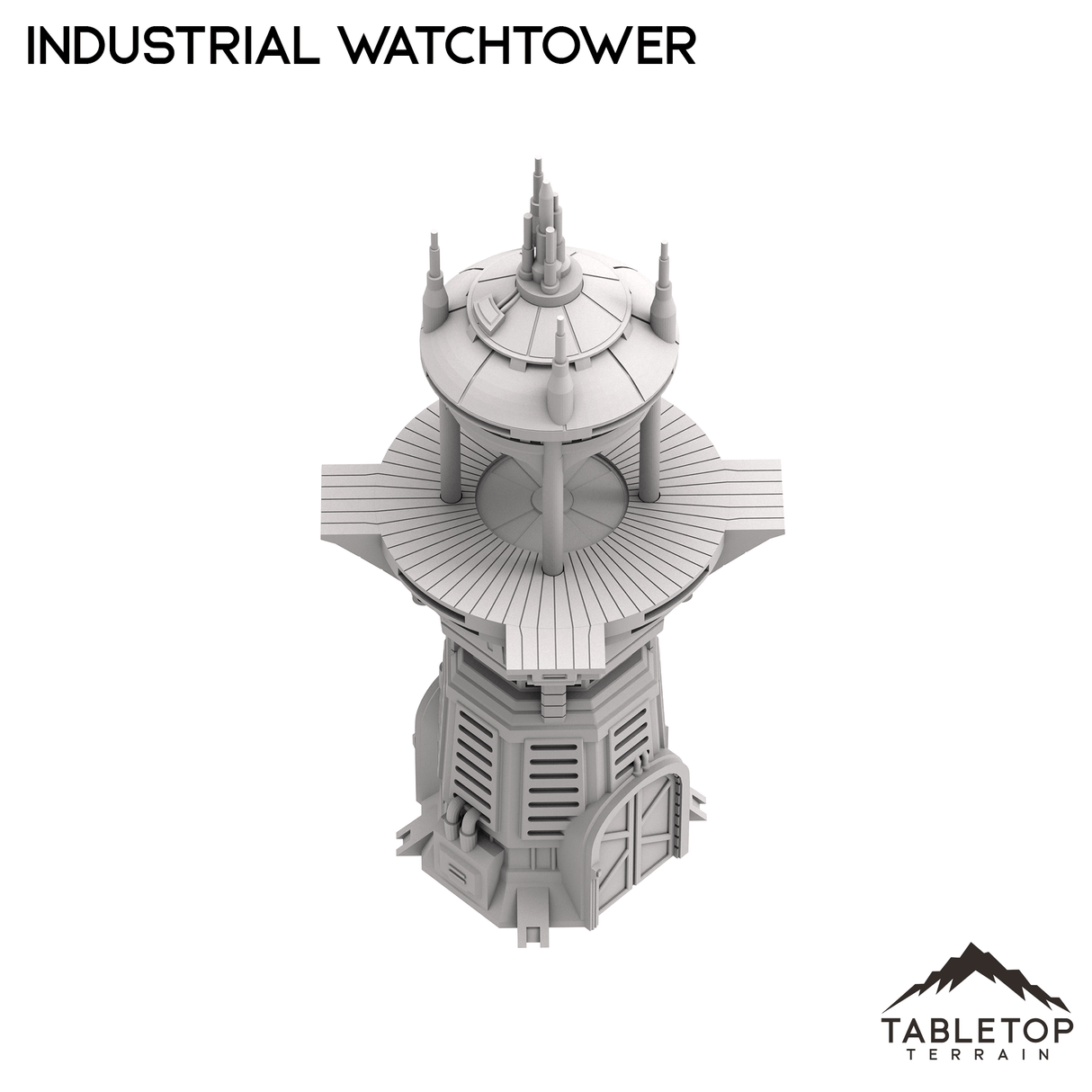 Tabletop Terrain Tower Industrial Watchtower - Futuristic City