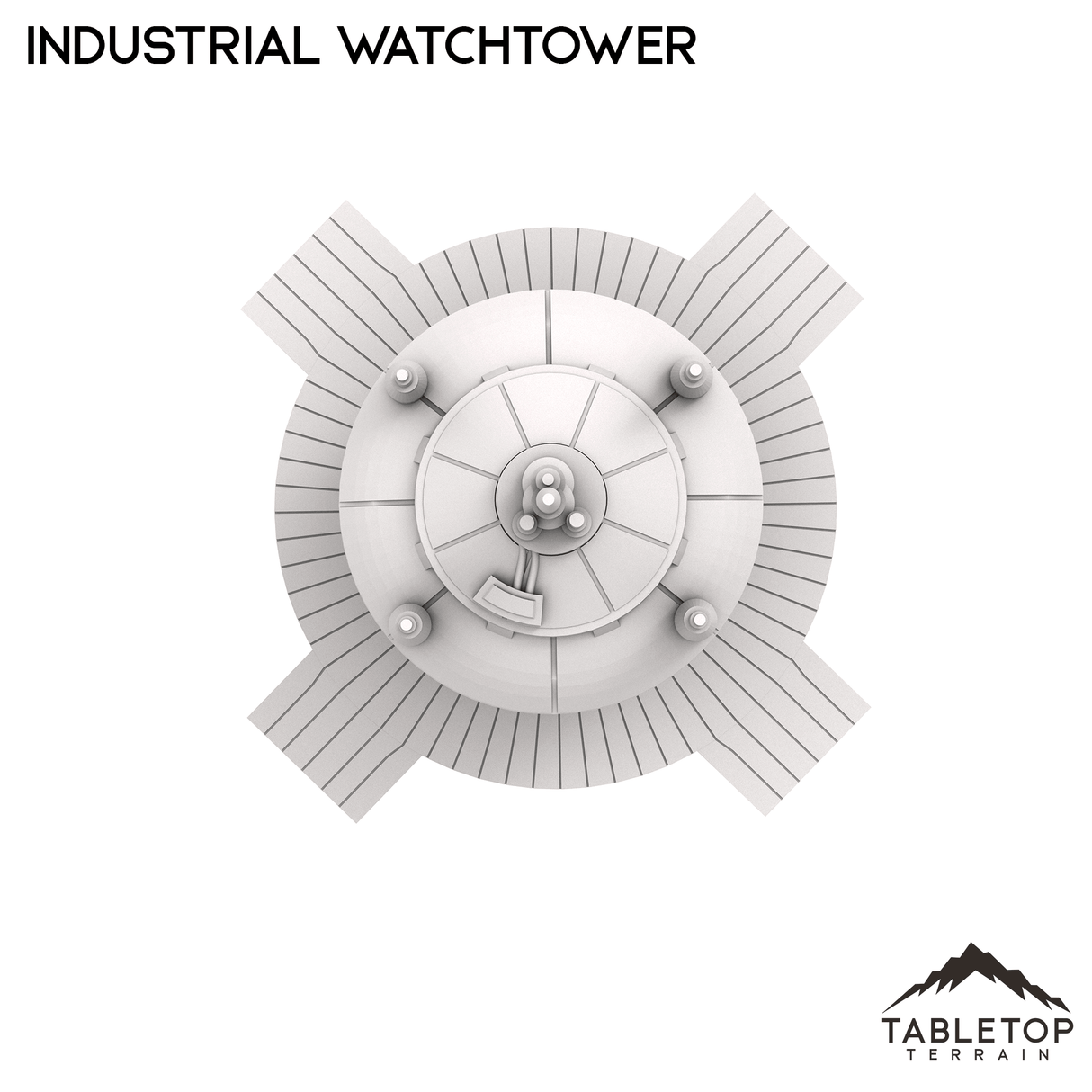 Tabletop Terrain Tower Industrial Watchtower - Futuristic City