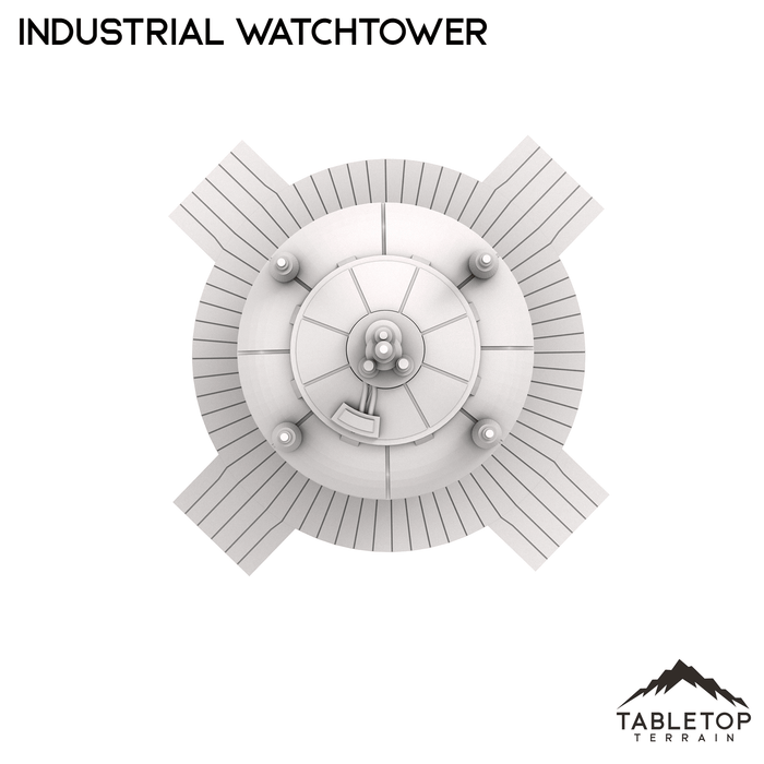 Tabletop Terrain Tower Industrial Watchtower - Futuristic City