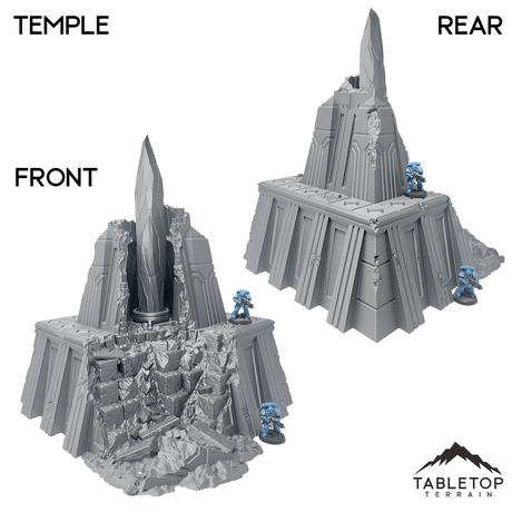 Tabletop Terrain Tower Krotone in Flames