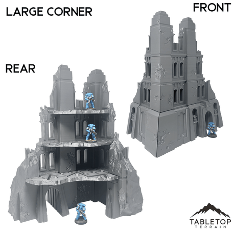 Tabletop Terrain Tower Krotone in Flames