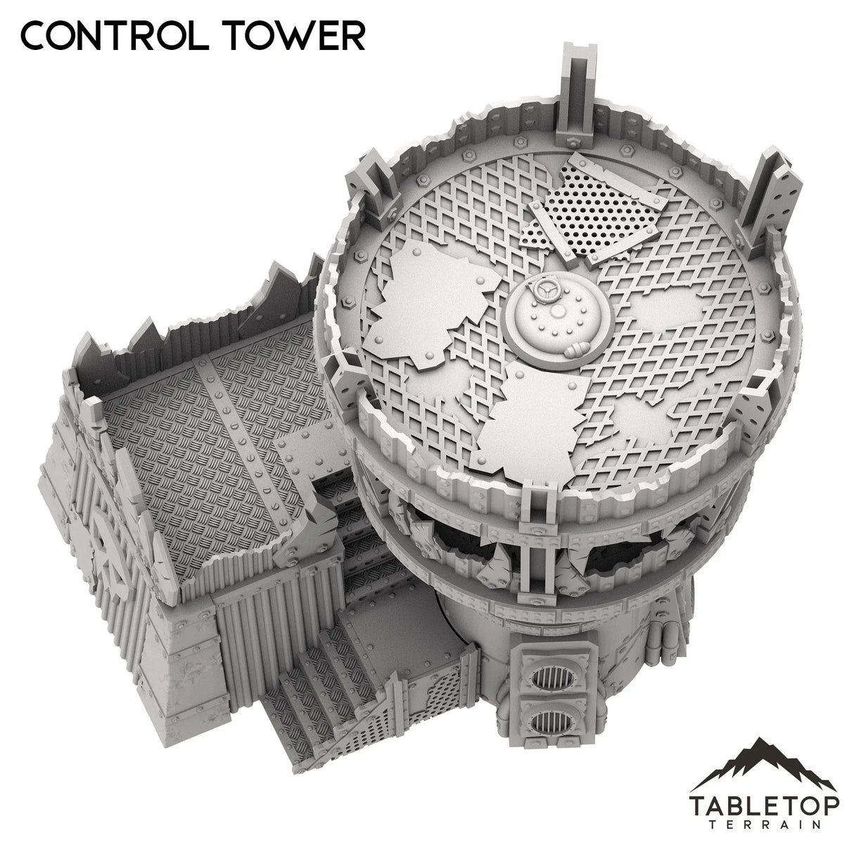 Tabletop Terrain Tower Orc Control Tower - Warpzel-1A Orc Space Program