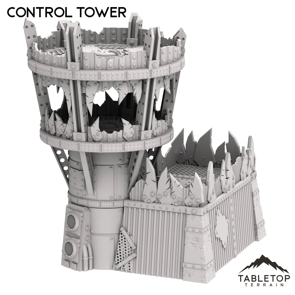 Tabletop Terrain Tower Orc Control Tower - Warpzel-1A Orc Space Program